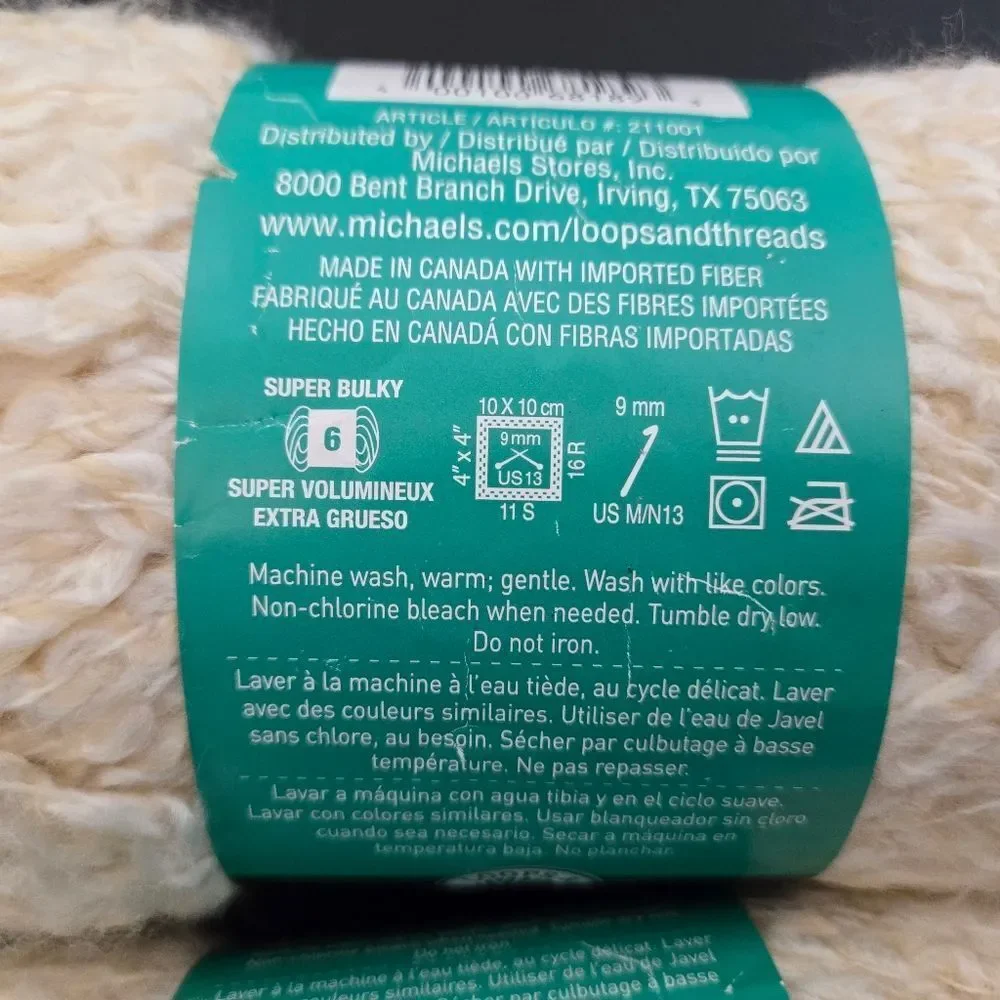 Loops & Threads Country Loom Yarn Warm Cream